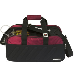 Players Double Tote Black/Burgundy