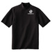 bowlingball.com Black Mock Neck Shirt w/ White Embroidered Logo Image