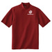 bowlingball.com Red Mock Neck Shirt w/ White Embroidered Logo Image