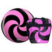 bowlingball.com Spiral Pink/Black Viz-A-Ball w/ Bag Image
